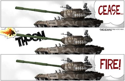 Political cartoon World Russia Ukraine