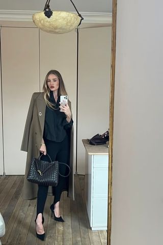 Rosie HW with Bottega Veneta Andiamo bag