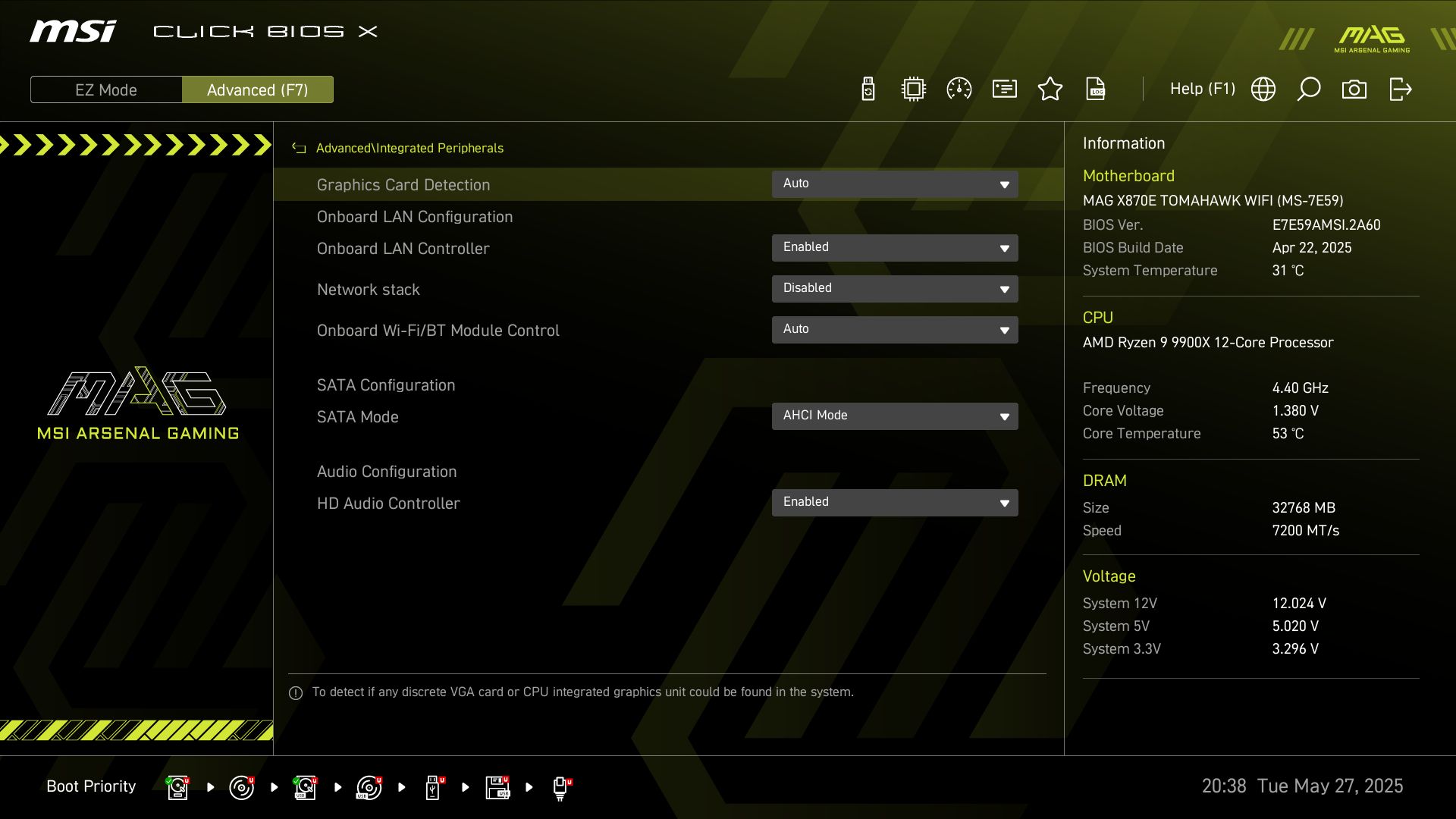 MSI MAG X870E Tomahawk Wifi