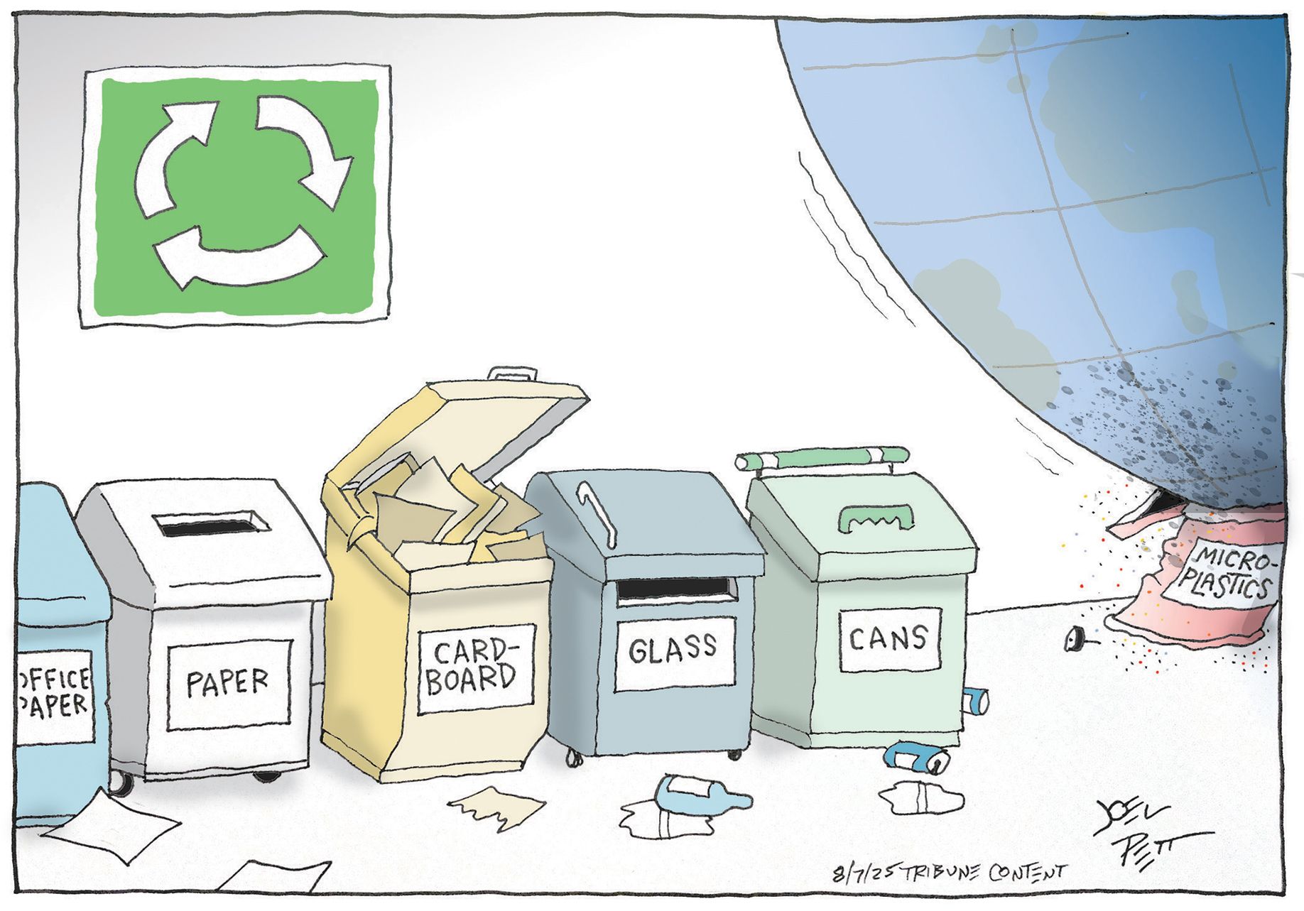 Too big to recycle | August 10 editorial cartoons | The Week