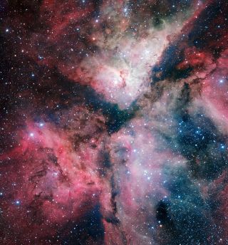 The Carina Nebula as captured by the VLT Survey Telescope at ESO's Paranal Observatory.