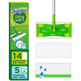 Swiffer Sweeper 2-in-1 Dry + Wet Floor Mopping and Sweeping Kit