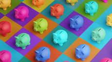Piggy banks in different colours