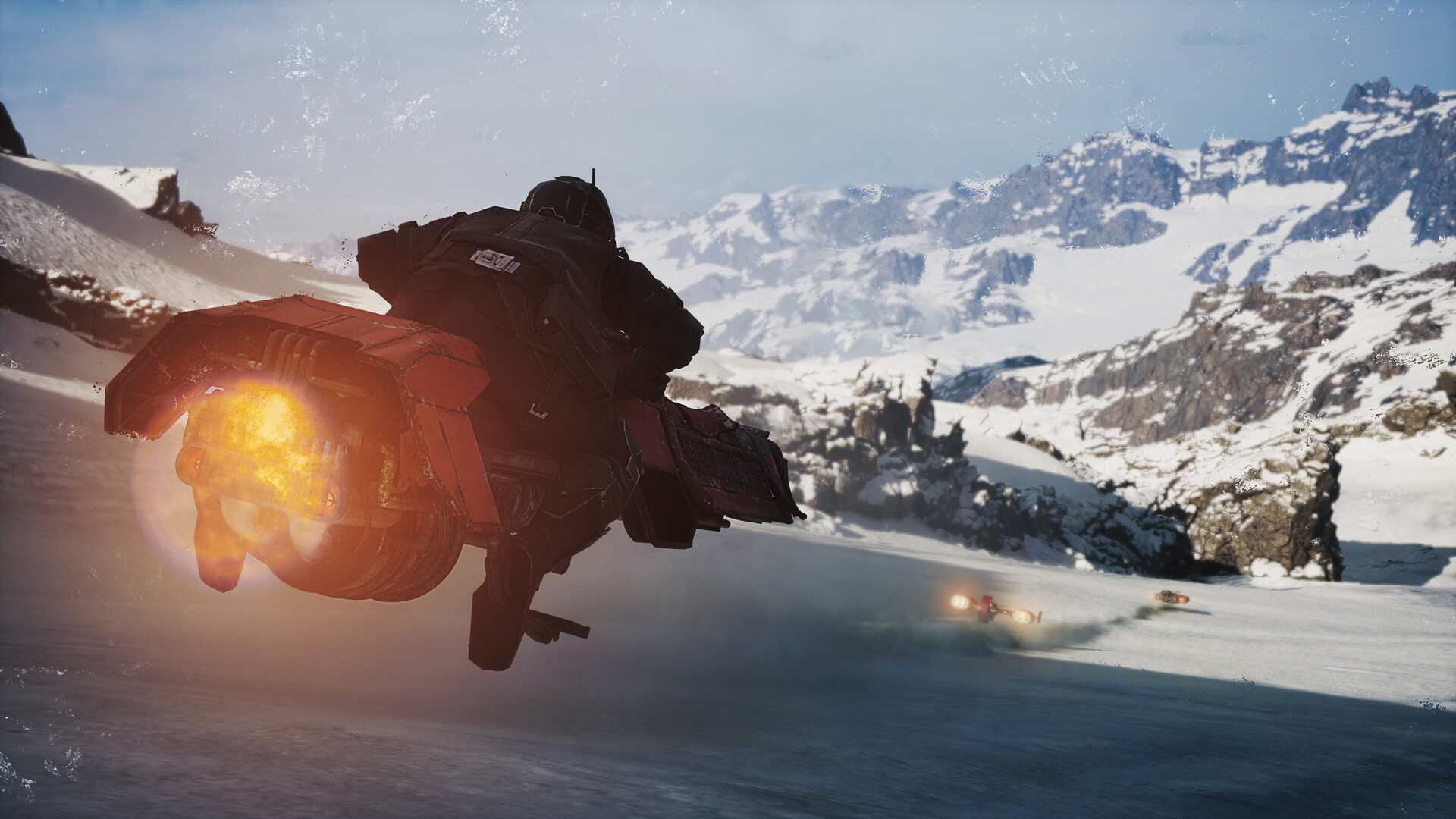 Screenshot from the upcoming Star Wars video game "Star Wars: Galactic Racer".