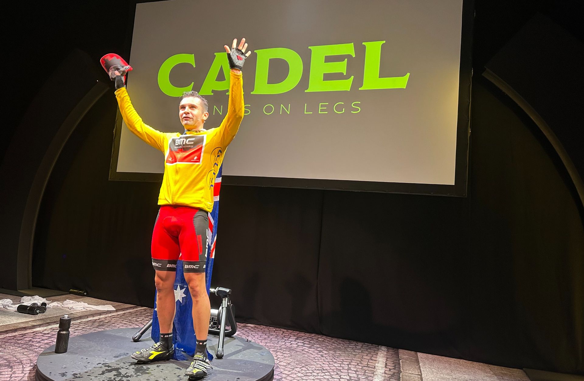 Connor Delves as Cadel Evans