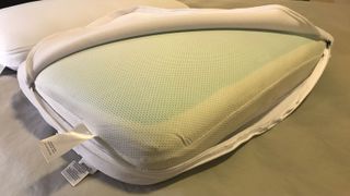 The inside of a Casper Foam Pillow with Snow Technology