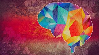 A colourful image of the brain to represent colour psychology for web design