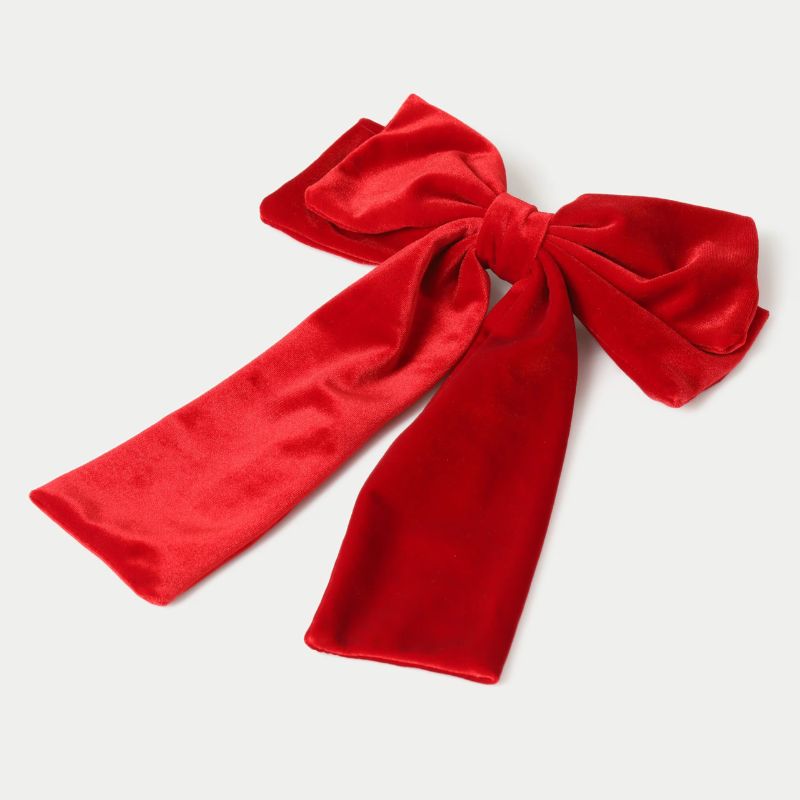M&S Large Velour Hair Bow