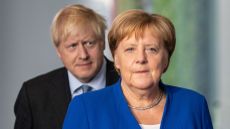 Boris Johnson and Angela Merkel