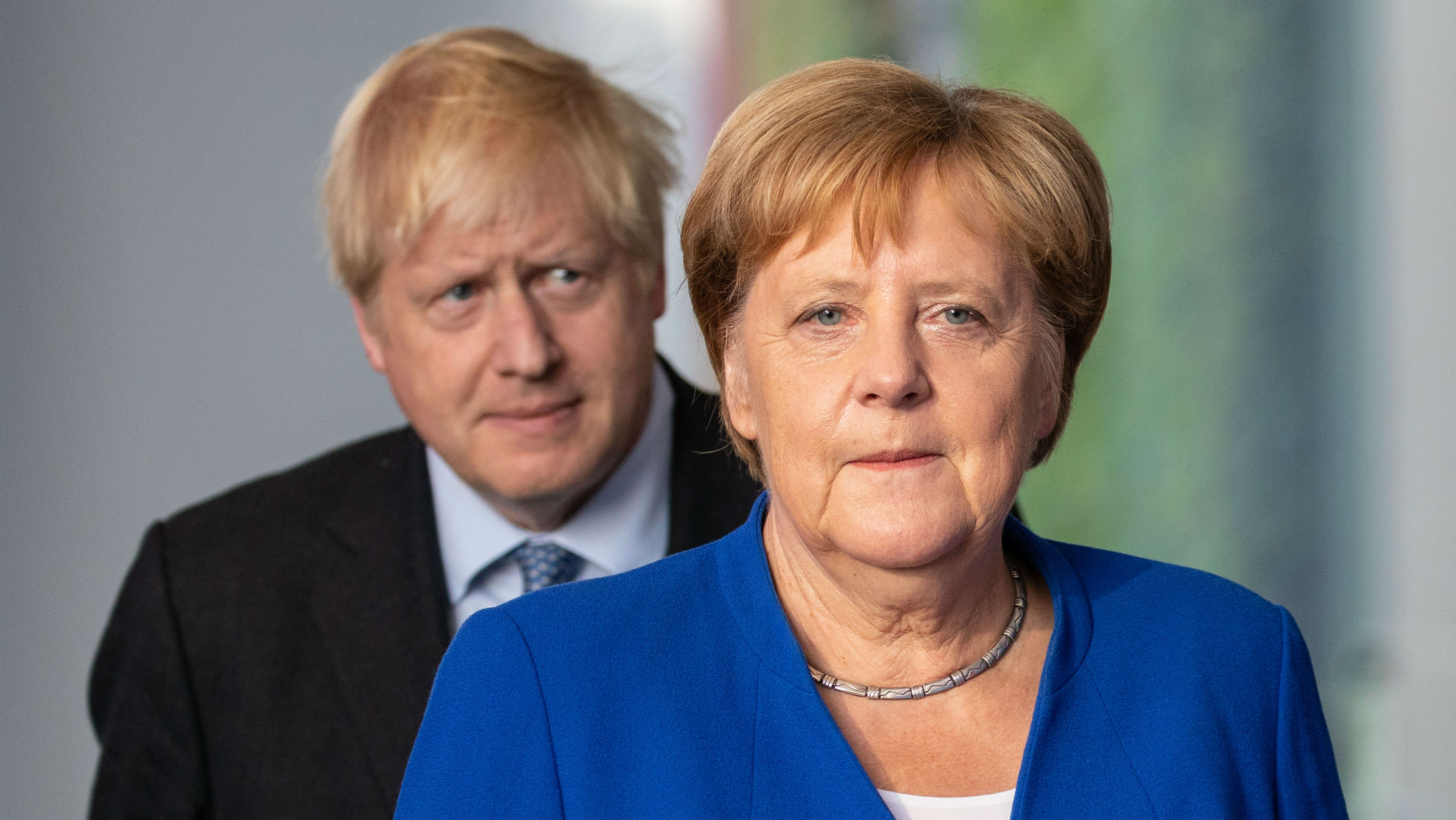 Boris Johnson and Angela Merkel