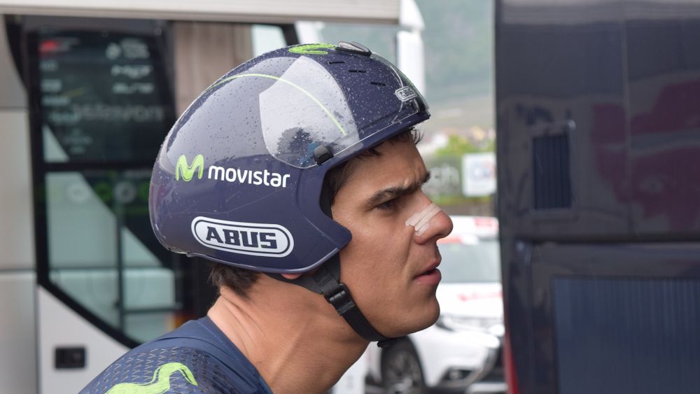 The Abus helmet has an integrated visor, which is kept in place with magnetic clips