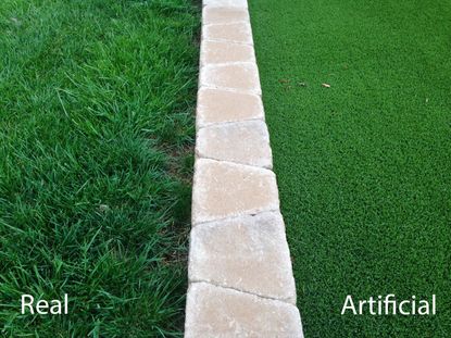 Comparison of a Real Lawn Vs. an Artificial Lawn