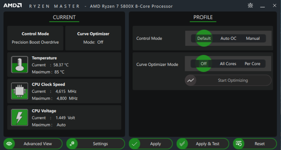 AMD Ryzen Master