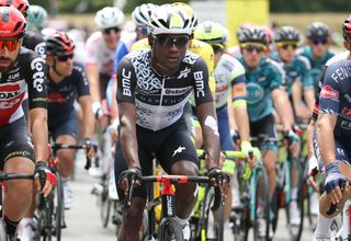 Nicholas Dlamini of South Africa and Team Qhubeka-Nexthash during stage 4 of the 108th Tour de France 2021,
