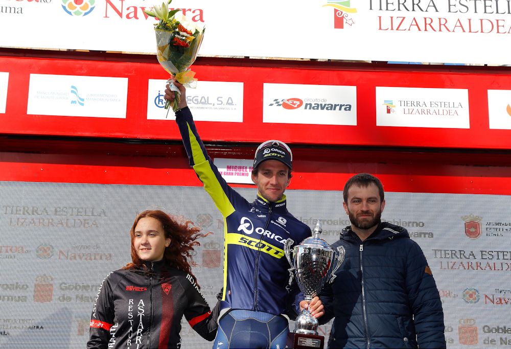Simon Yates on the 2017 GP Miguel Indurain podium