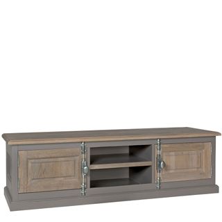 Houseology New England Country Oak Low TV Unit