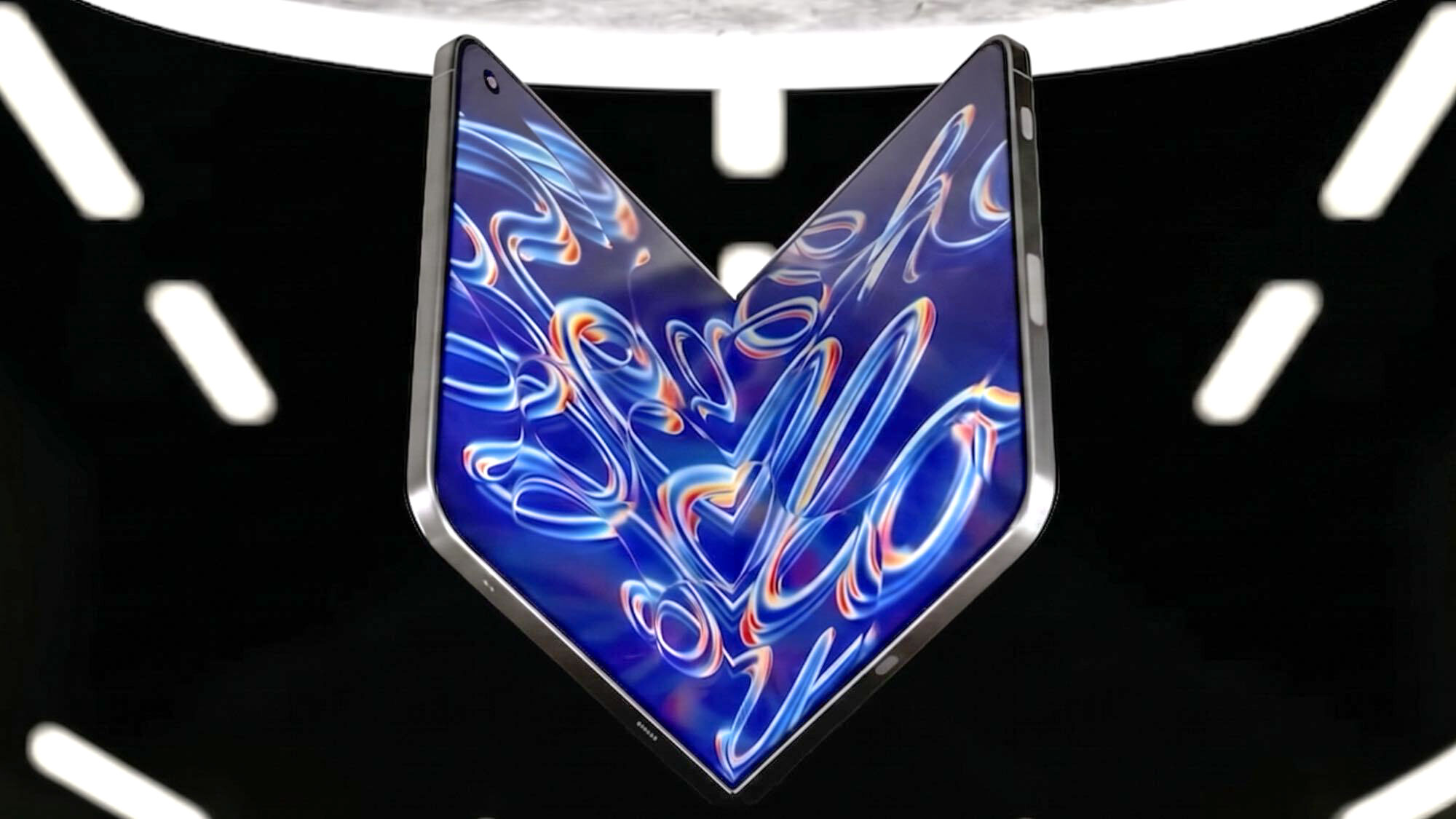 iPhone Ultra render shown partially open