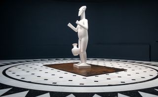 Human body life-sized marble sculpture