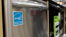 An Energy Star dishwasher sits on display at a Lowe's store