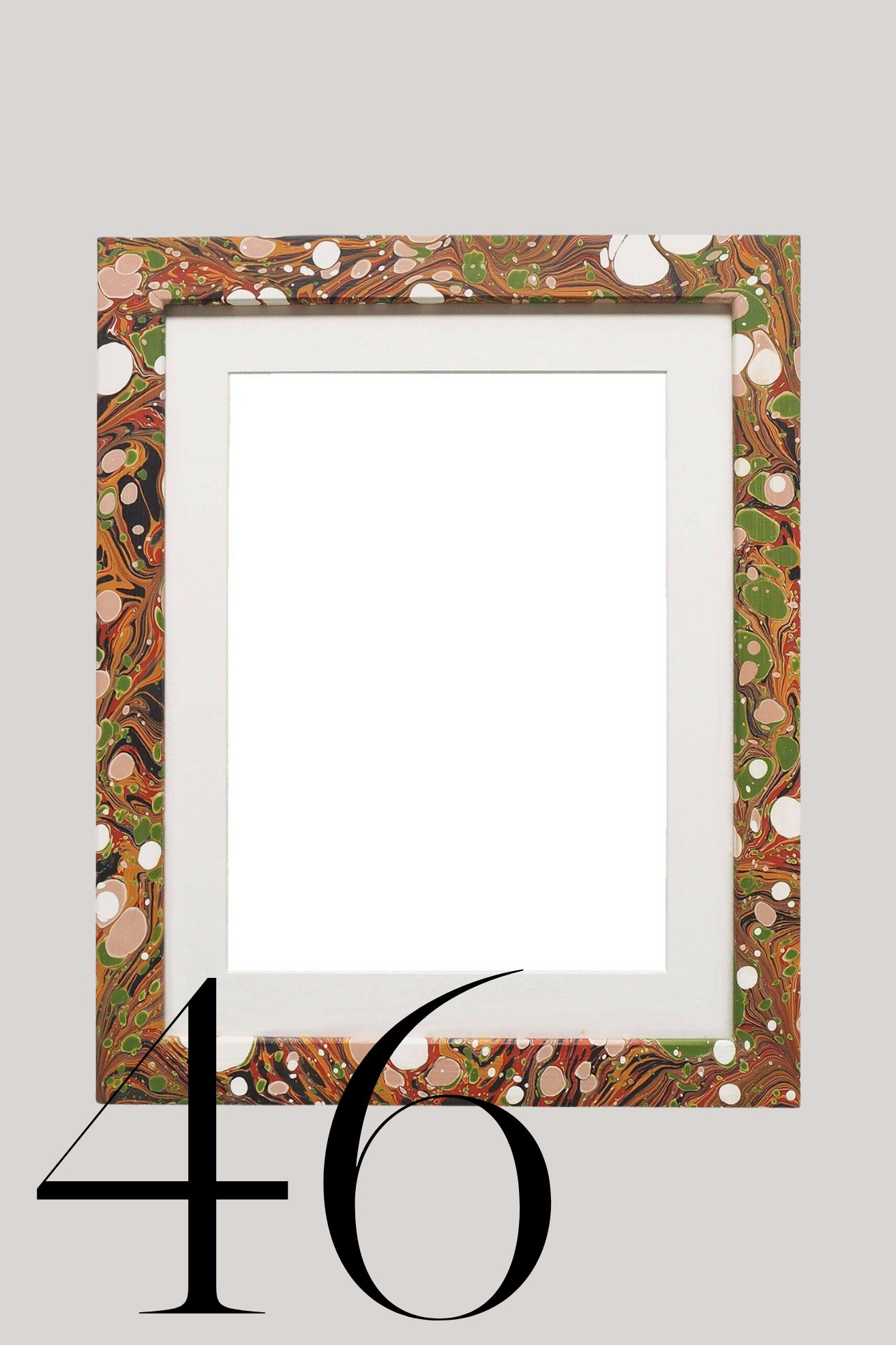Wildmore, Hand Marbled Igneus Frame