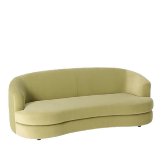 John Lewis Lozenge Large 3 Seater Sofa, Black Leg, Velvet Pistachio