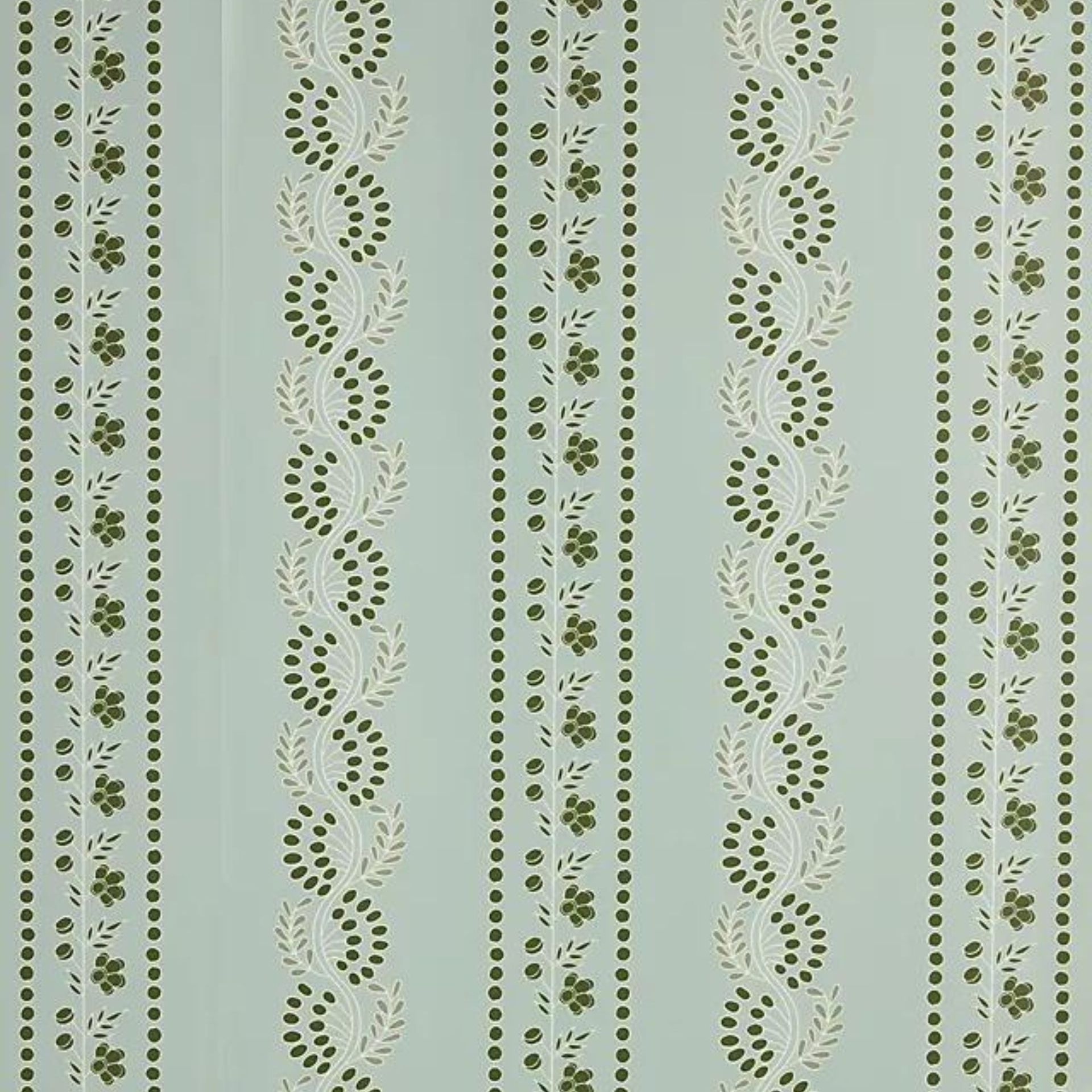 anthropologie green botanic stripe floral wallpaper