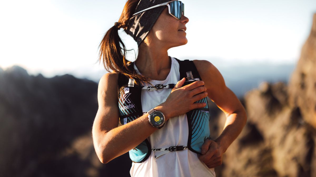 Polar Grit X2 Pro worn by woman trail runner