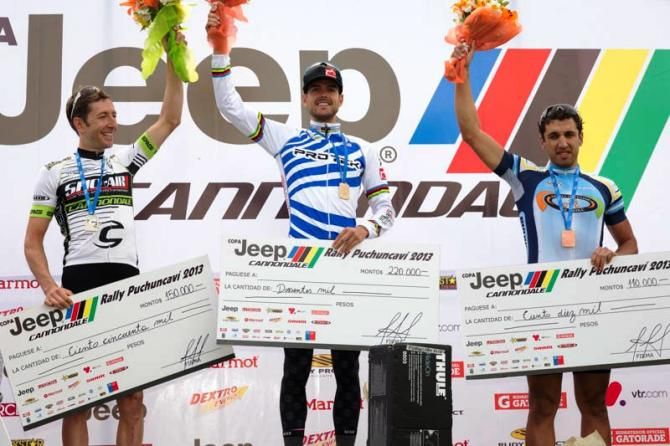 Men's podium: Jeremiah Bishop, Periklis Ilias, Miguel Angel Hidalgo
