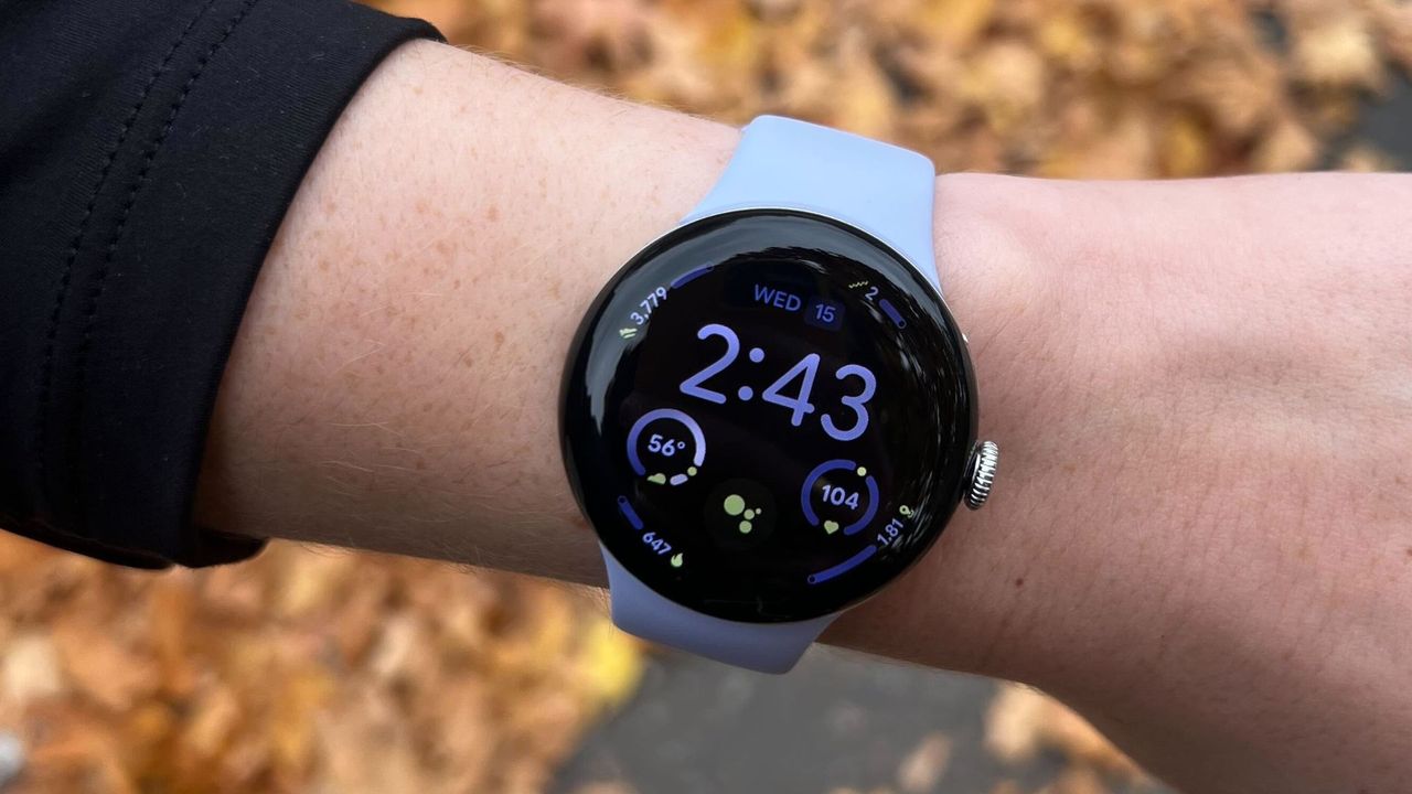 Grace Walsh wearing the Google Pixel Watch 4 on wrist