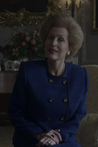 Margaret Thatcher as portrayed in 'The Crown.'