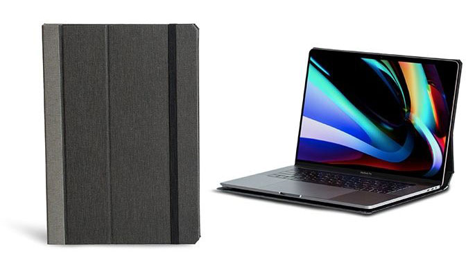 The Pad & Quill Cartella Slim case for the MacBook Pro.