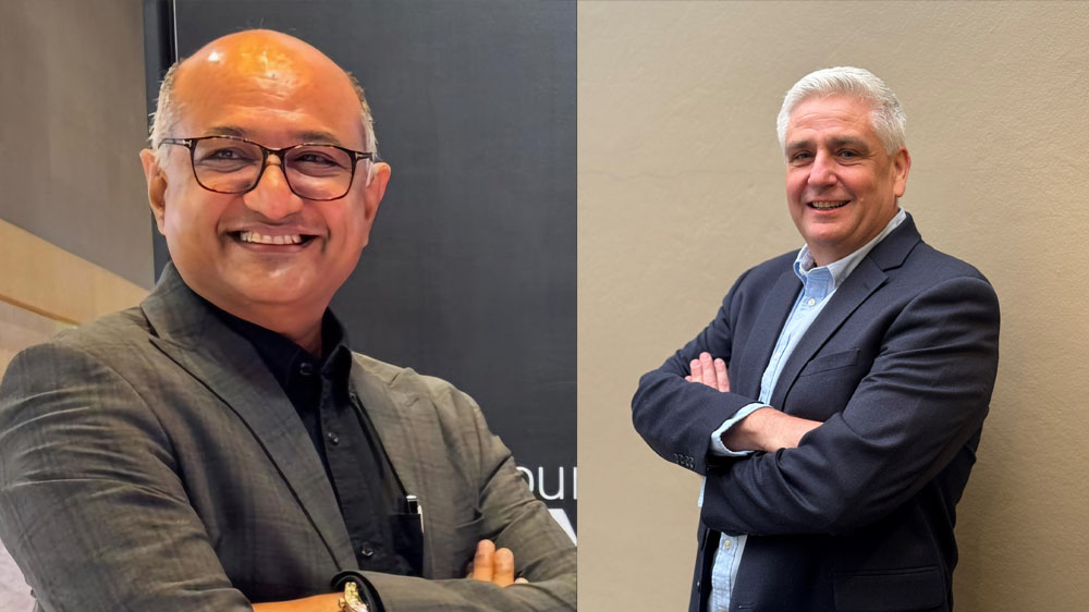 Smiling headshots of Amar Subash (left) and Nick Screen.