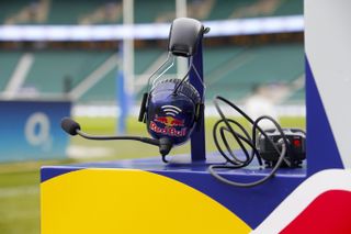Riedel wireless intercom system includes the Red Bull headphones shown to help bring rugby to life sonically.