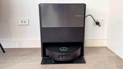 Dreame Aqua10 Ultra robot vacuum charging in its dock