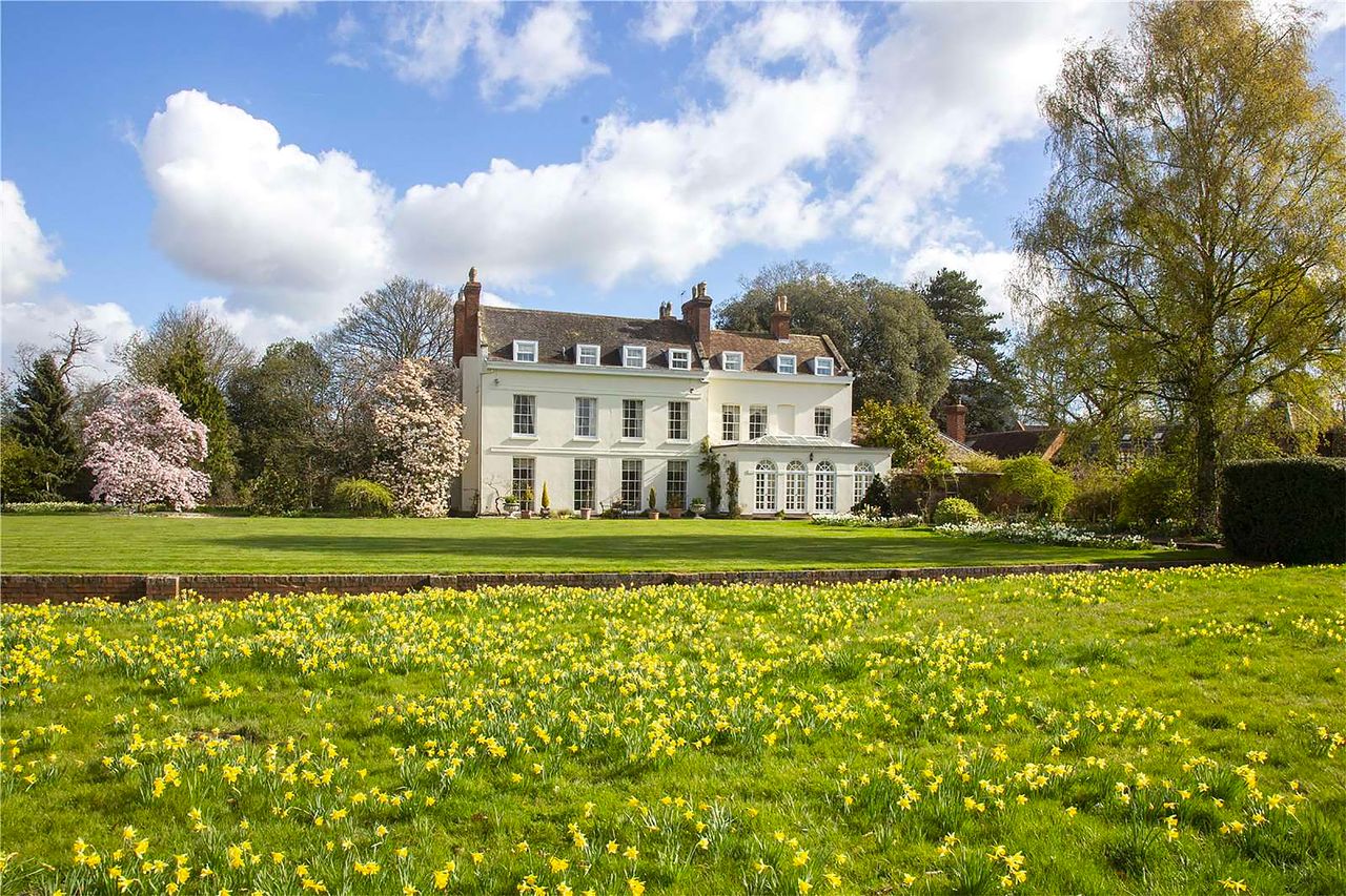 Rear view of The Old Rectory, Elmley Lovett, Worcestershire.