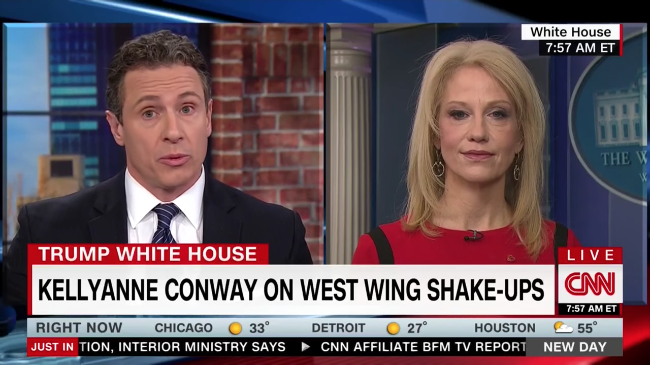 Chris Cuomo and Kellyanne Conway.