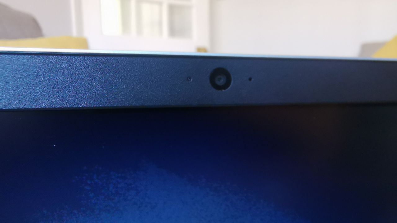 A closeup of the Samsung Galaxy Book Go's webcam