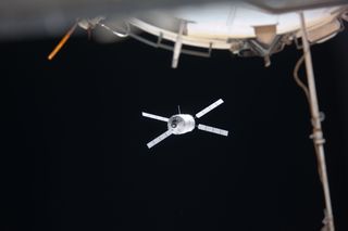 ATV-3 Approaches the International Space Station