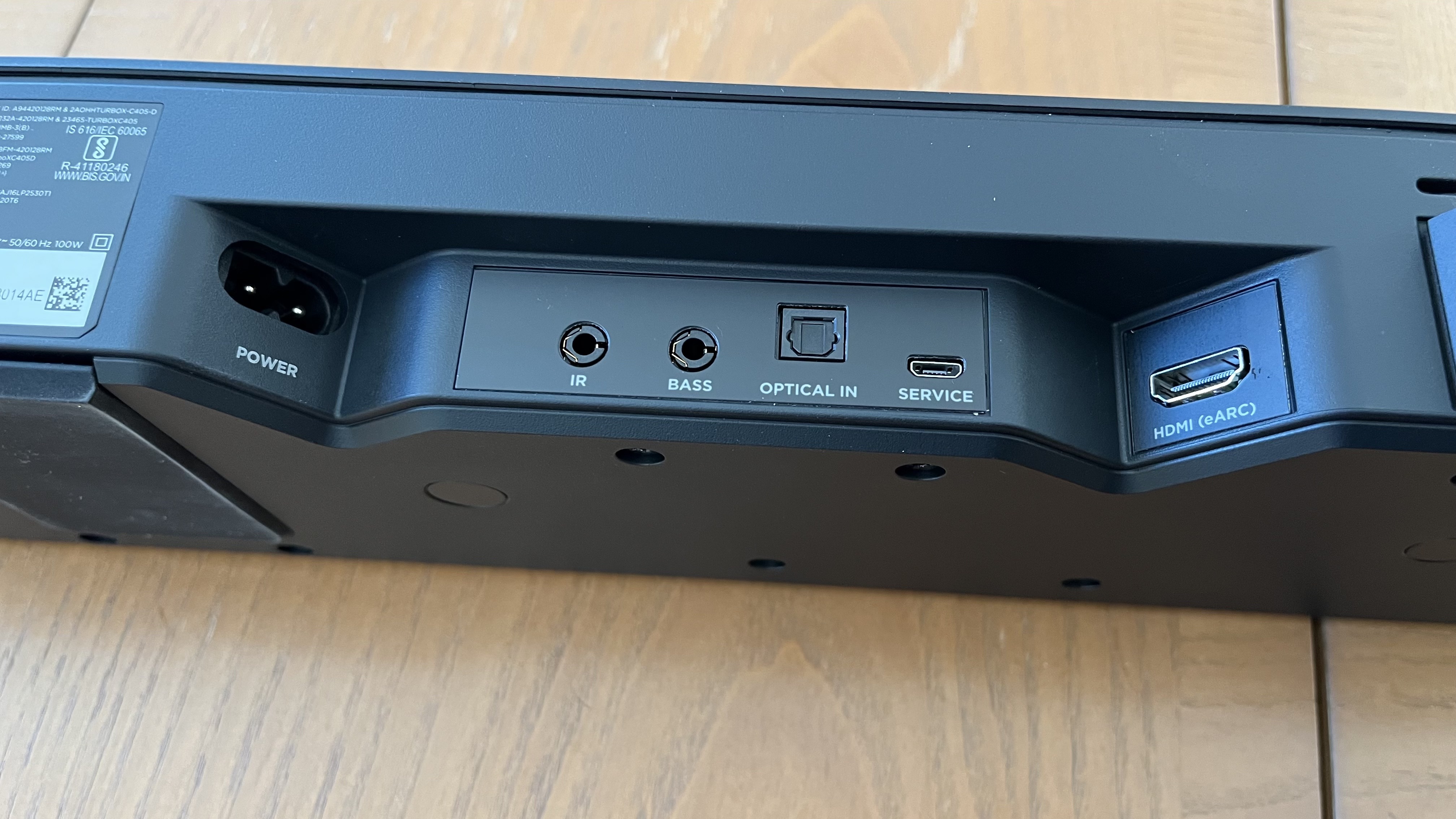 Bose Smart soundbar rear ports