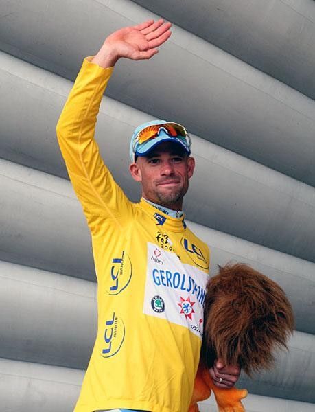 A happy stage winner.