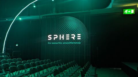 WithSecure SPHERE 24 branding in. keynote theatre