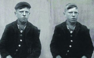 An original Peaky Blinder with his razor sharp cap and distinctive haircut.