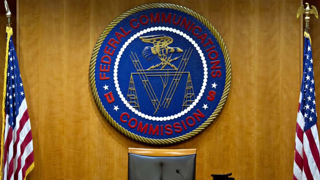 FCC seal in meeting room