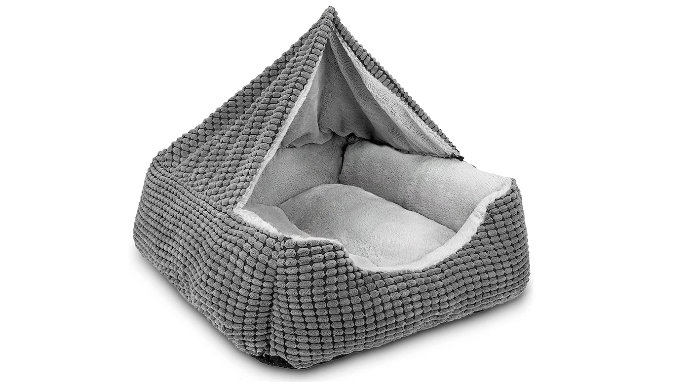 Cave bed for puppy