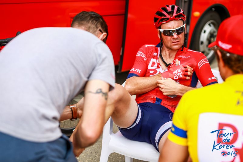 Drapac fast man Graeme Brown pre-stage