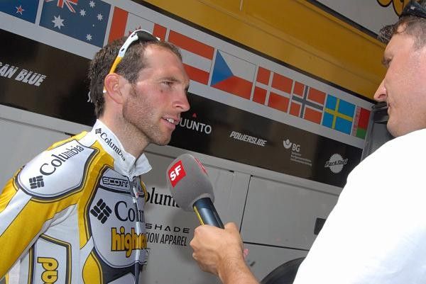 Local rider Michael Albasini finished in 59th and talks about his ride.