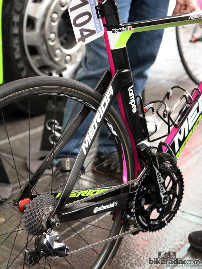One wouldn't typically expect to see aero road bikes at an event like Ronde van Vlaanderen but such is the changing equipment landscape at the cobbled classics