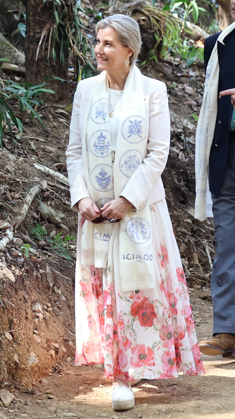 Sophie, Duchess of Edinburgh tours the Living Mountain Lab at the International Centre for Integrated Mountain Development (ICIMOD) during an official visit to Nepal