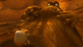 conker live and reloaded showing him looking at the great mighty poo 