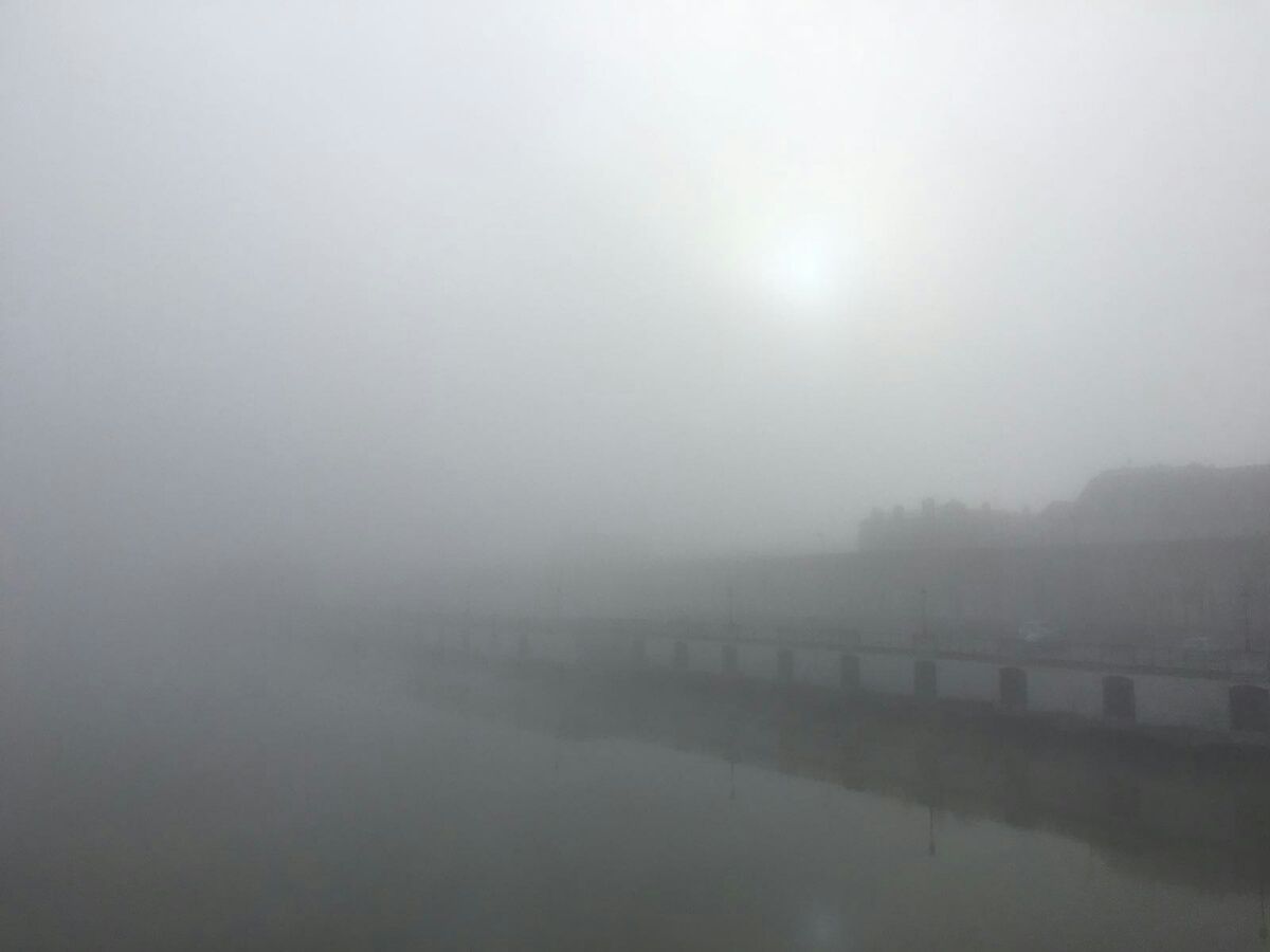 There was some fog earlier in the day